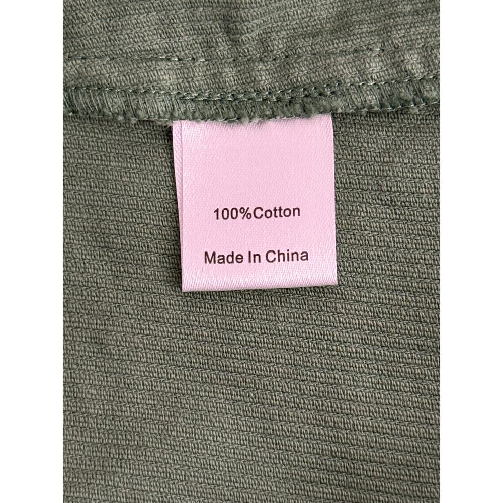 Tuckernuck Clifton Corduroy Mini Dress Green Cotton A-Line Lined Size M - Picture 10 of 11